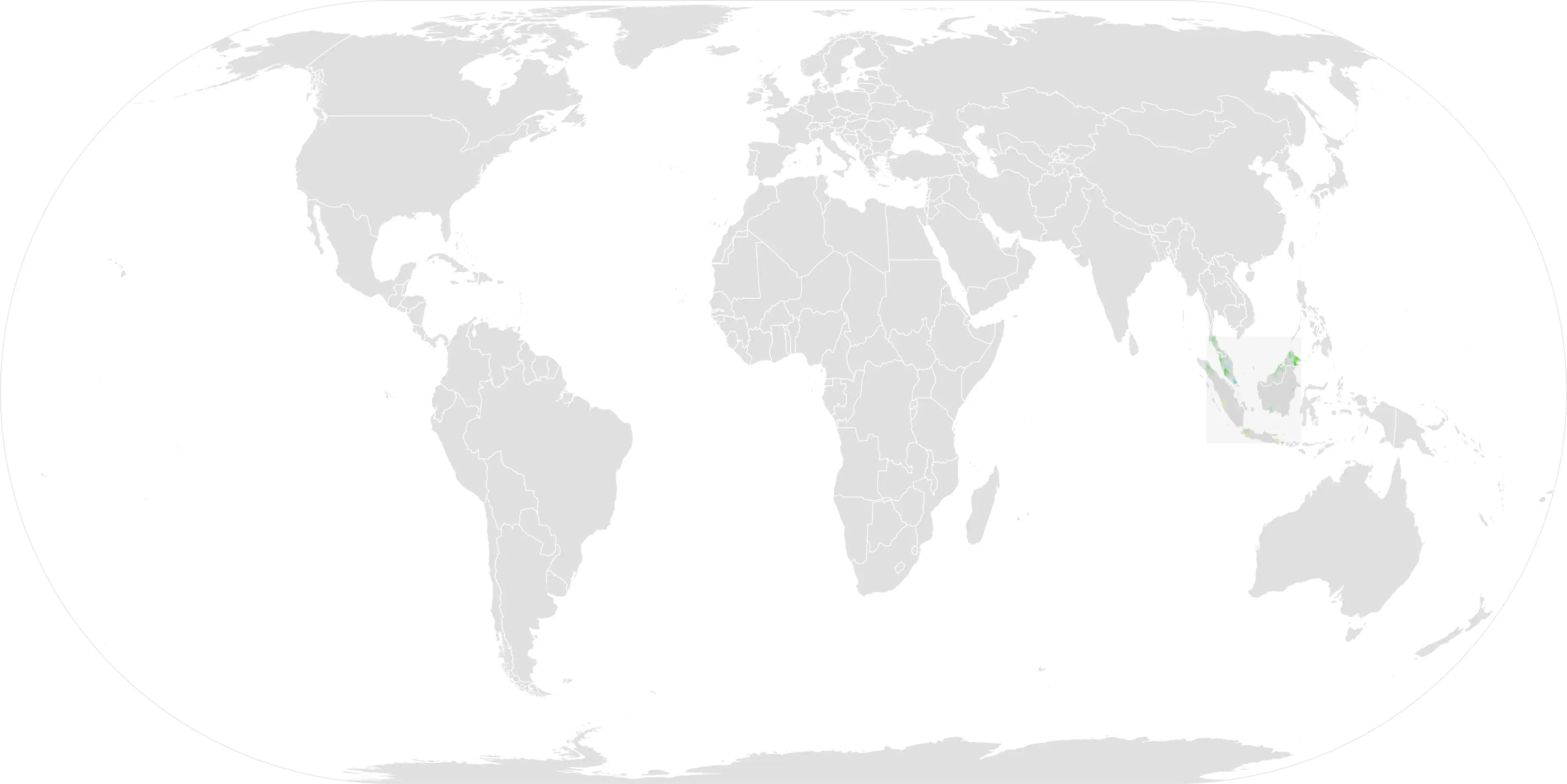 Пугач суматранський карта середовища проживання
