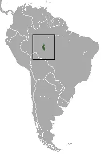 Black-headed marmoset habitat map
