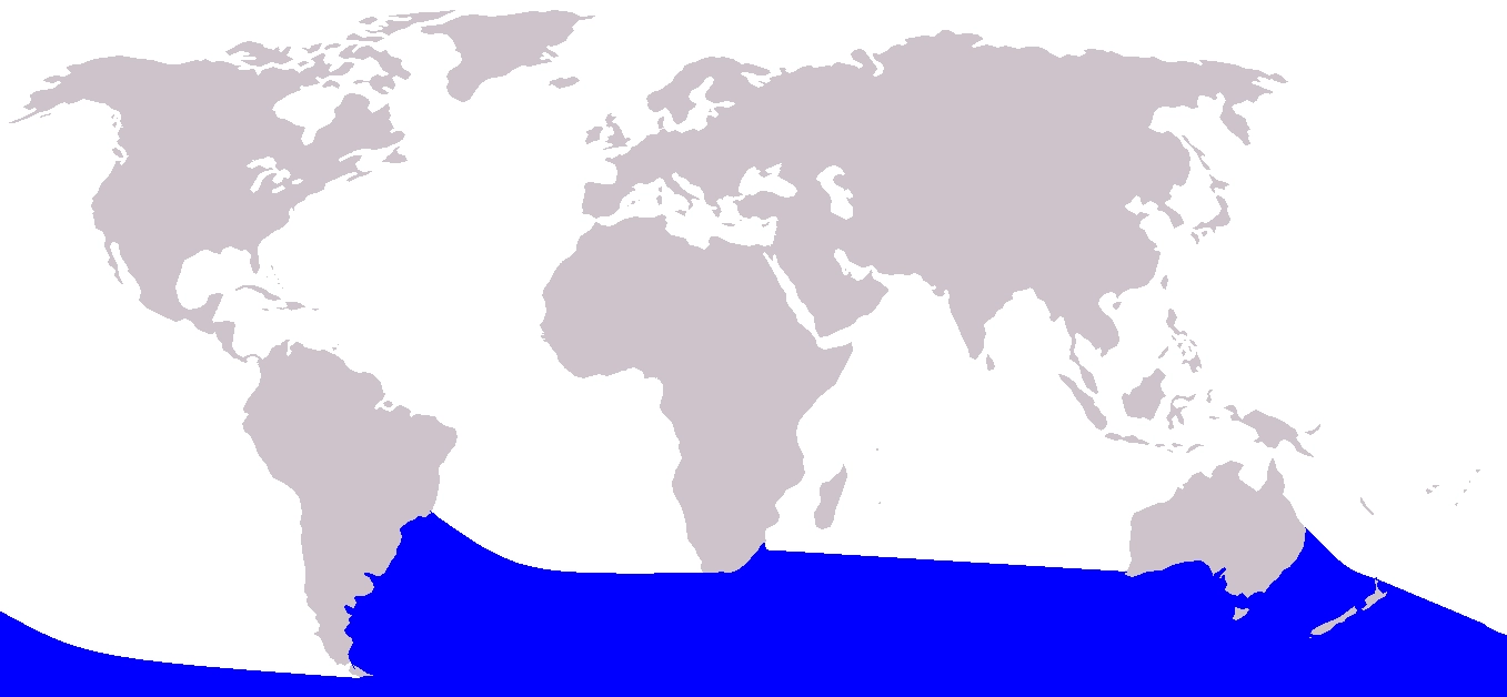 Arnoux's Beaked Whale habitat map