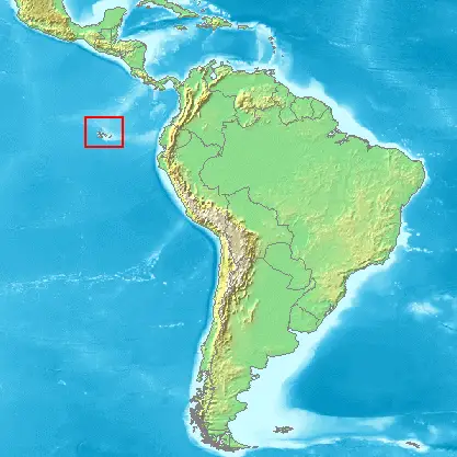 Galapagos flycatcher habitat map