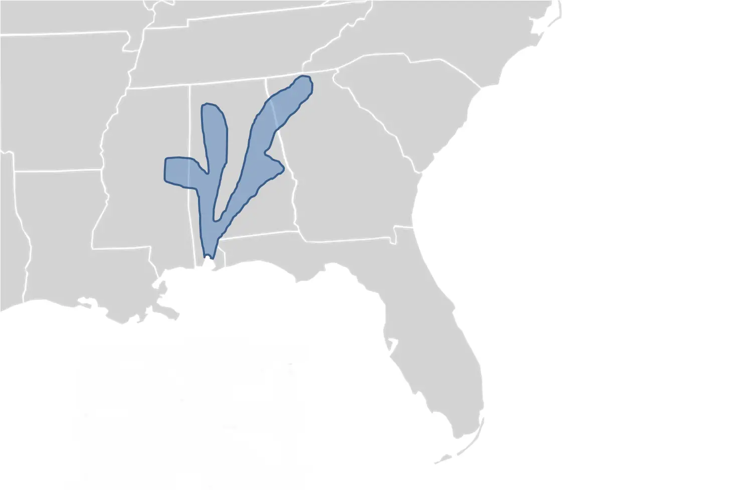 Alabama map turtle habitat map