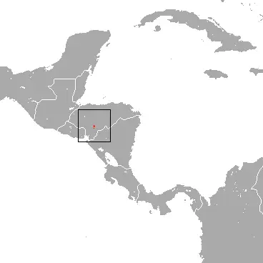 Cryptotis hondurensis mapa del hábitat