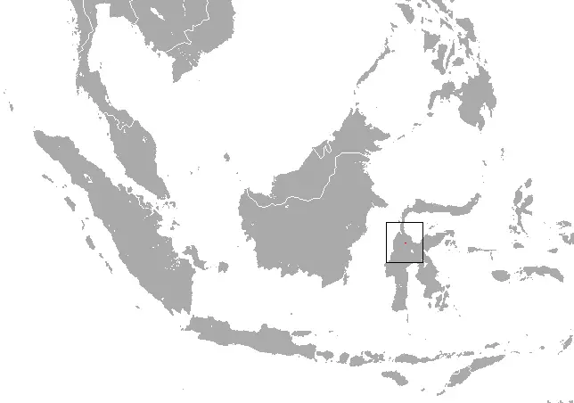 Rousettus linduensis mappa dell'habitat