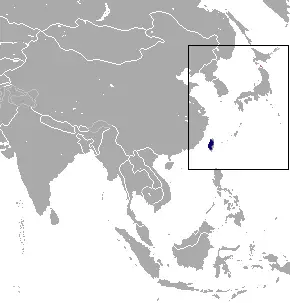Formosan Rock Macaque habitat map
