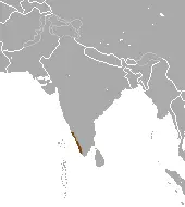 Malabar large-spotted civet habitat map