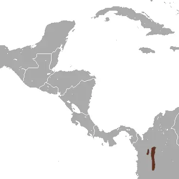Medellín small-eared shrew habitat map
