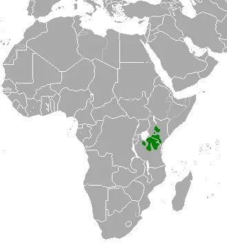 Thomson's Gazelle habitat map