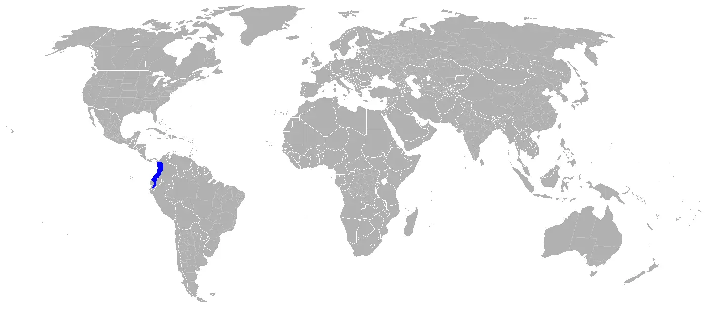 Choco toucan habitat map