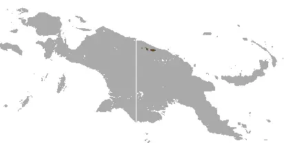 Dendrolagus scottae карта середовища проживання