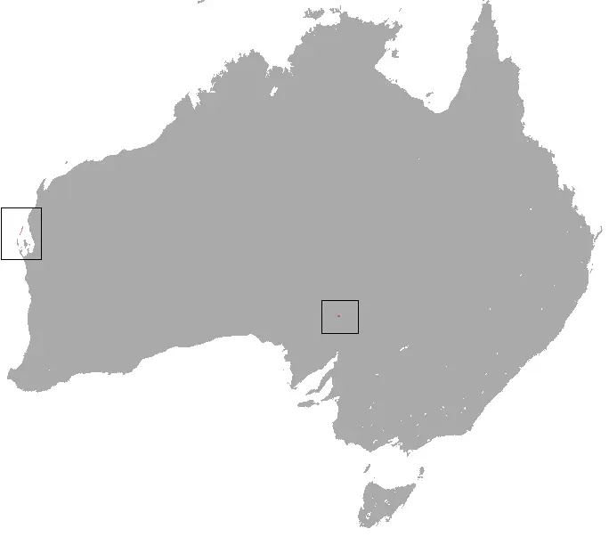 Western barred bandicoot habitat map